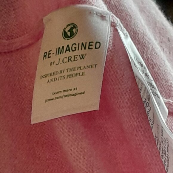 J Crew Pink Teddie Crew Neck Sweater NWT - Picture 7 of 7